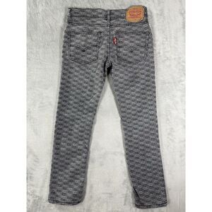 Levis 512 Jeans Boys 14 Regular 27x27‎  Slim Taper Logo All Over Print